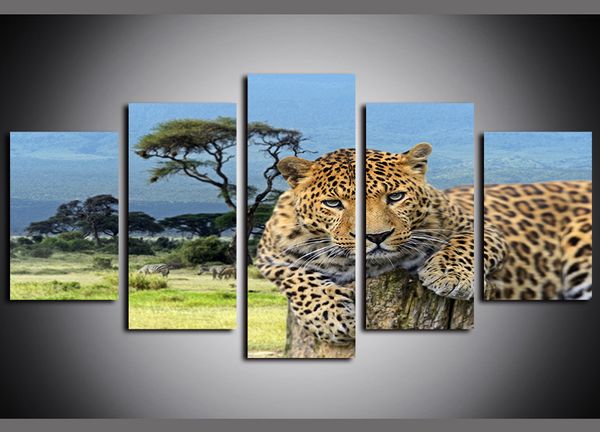 5 panels animal african grasslands leopard artwork giclee canvas art print modern abstract paintings on canvas wall art for home decor
5 panels animal african grasslands leopard artwork giclee canvas art print modern abstract paintings on canvas wall art for home decor