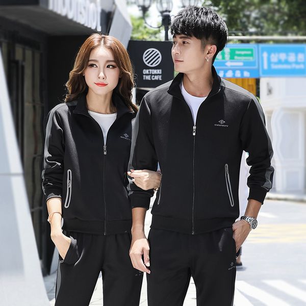 women men tracksuit sportswear spring casual jogger running workout outfit set zip up jacket sweatshirt+sweatpant sport suit, Black;blue
women men tracksuit sportswear spring casual jogger running workout outfit set zip up jacket sweatshirt+sweatpant sport suit, Black;blue