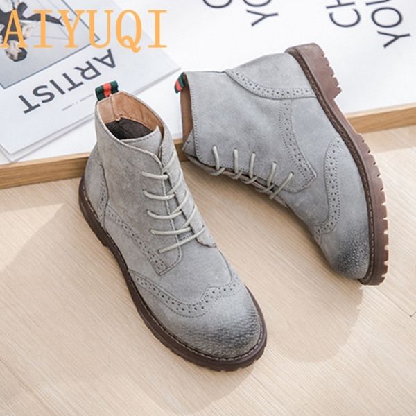 women shoes 2019 spring genuine leather female martin boots suede women booties british lace retro trend women naked boots mx200324, Black
women shoes 2019 spring genuine leather female martin boots suede women booties british lace retro trend women naked boots mx200324, Black