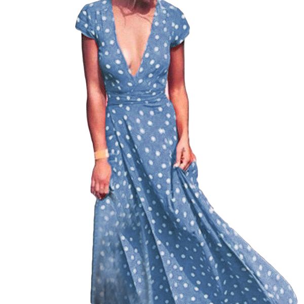 polka dot dress women short sleeve summer dress long maxi dresses bodycon robe vintage femme, Black;gray
polka dot dress women short sleeve summer dress long maxi dresses bodycon robe vintage femme, Black;gray