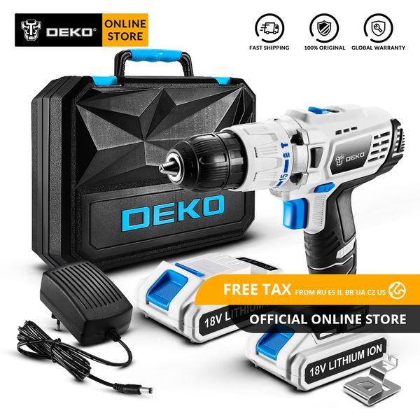 original deko gcd18du3 18v impact cordless drill electric screwdriver lithium-ion mini power driver variable speed led light
original deko gcd18du3 18v impact cordless drill electric screwdriver lithium-ion mini power driver variable speed led light
