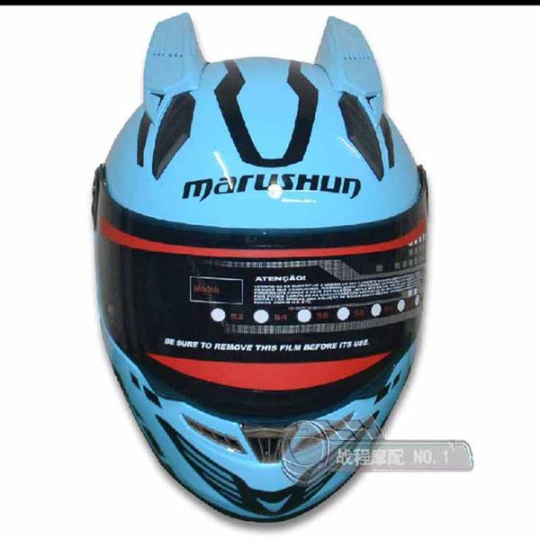 full face helmet off road asque professional design casco motorcycle helmet malushun brand blue color with horns
full face helmet off road asque professional design casco motorcycle helmet malushun brand blue color with horns