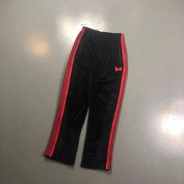 men women casual awge x needles sweatpants 19ss narrow velour butterfly embroidery trousers awge x needles pants, Black
men women casual awge x needles sweatpants 19ss narrow velour butterfly embroidery trousers awge x needles pants, Black