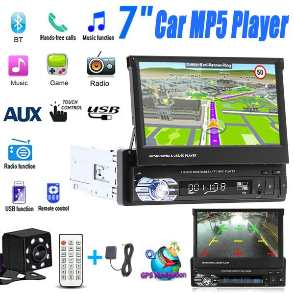 7'' car stereo audio radio gps navigation retractable autoradio with bt dvd mp5 sd fm usb player rear view camera
7'' car stereo audio radio gps navigation retractable autoradio with bt dvd mp5 sd fm usb player rear view camera