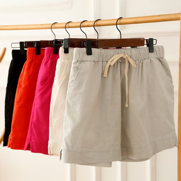 summer casual women's shorts loose cotton linen sports running shorts girls slit mini short plus size homewear, White;black
summer casual women's shorts loose cotton linen sports running shorts girls slit mini short plus size homewear, White;black