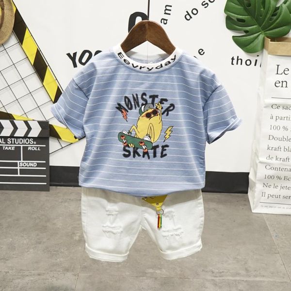 summer kids suit 2020 new baby boys clothes set children's cartoon t-shirt + hole shorts summer outfits 2-7year, White
summer kids suit 2020 new baby boys clothes set children's cartoon t-shirt + hole shorts summer outfits 2-7year, White