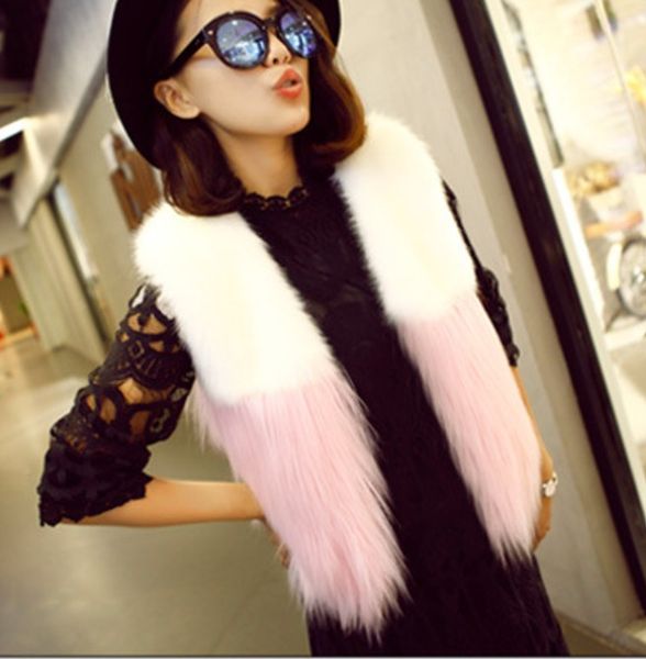 2019 vetement winter women's coat faux fur vest patchwork mongolia sheep vest oversize fur coat furry short overcoat aw148, Black
2019 vetement winter women's coat faux fur vest patchwork mongolia sheep vest oversize fur coat furry short overcoat aw148, Black