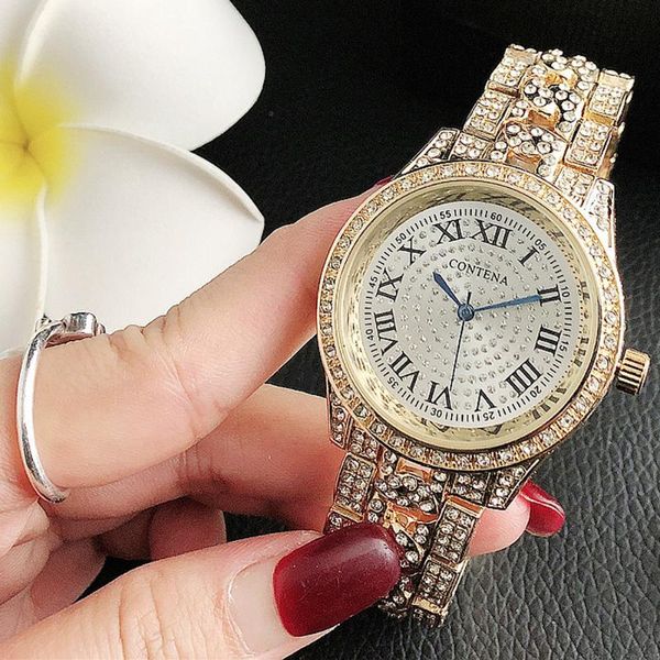 fashion women watch with diamond gold watch ladies ladies casual women's bracelet watches 2020, Slivery;brown
fashion women watch with diamond gold watch ladies ladies casual women's bracelet watches 2020, Slivery;brown