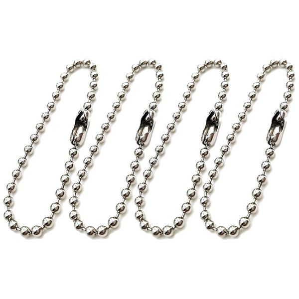 300pcs clasp ball chains long bead connector metal hanging antiqued adjustable keychain key rings tags bead steel chains, Slivery;golden
300pcs clasp ball chains long bead connector metal hanging antiqued adjustable keychain key rings tags bead steel chains, Slivery;golden