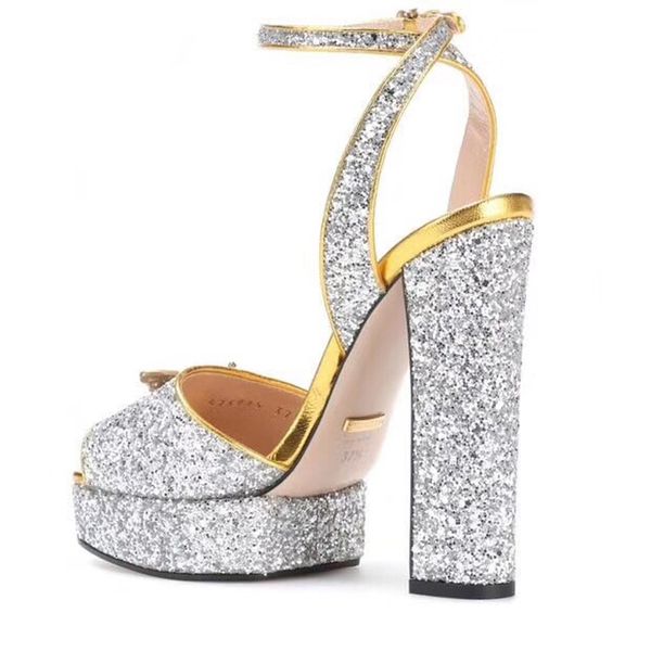 heel platform sandals brand designer women summer runway heels peep toe models fottwear shoes luxury designer chain shoes size35-41, Black
heel platform sandals brand designer women summer runway heels peep toe models fottwear shoes luxury designer chain shoes size35-41, Black