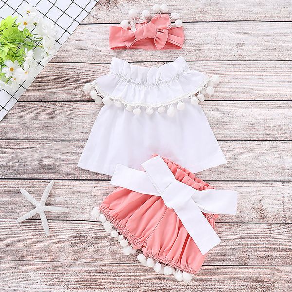 muqgew 2019 baby's sets baby girl clothes sleeveless solid t-shirt+bow shorts+headband newborn baby girl clothes kiz bebek giyim, White
muqgew 2019 baby's sets baby girl clothes sleeveless solid t-shirt+bow shorts+headband newborn baby girl clothes kiz bebek giyim, White