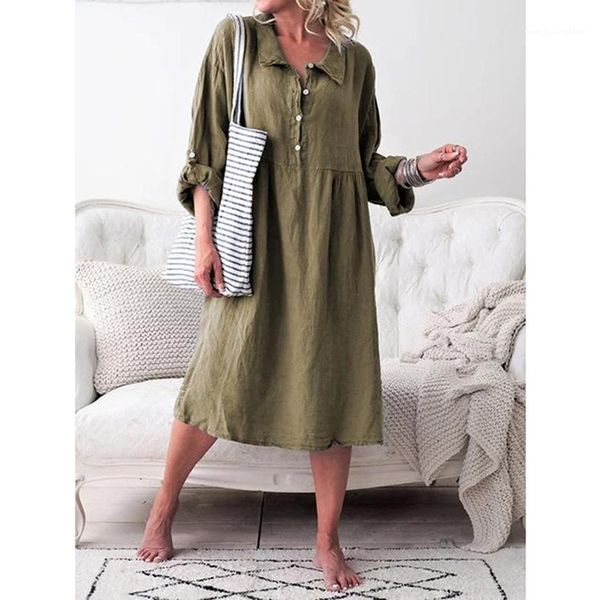 dress fashion shirts long sleeve dress half buttons loose womens casual dress womens designer casual, Black;gray
dress fashion shirts long sleeve dress half buttons loose womens casual dress womens designer casual, Black;gray