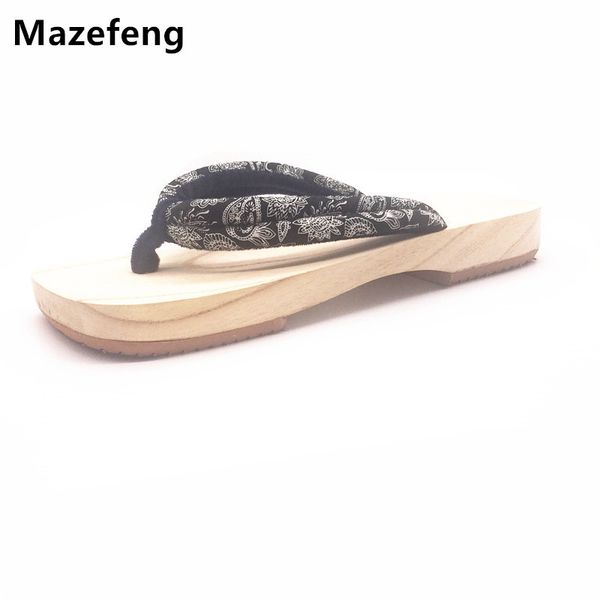 mazefeng brand japanese geta clogs men flip-flops sandals summer wooden slippers flat sandals paulownia antiskid geta clogs, Black
mazefeng brand japanese geta clogs men flip-flops sandals summer wooden slippers flat sandals paulownia antiskid geta clogs, Black
