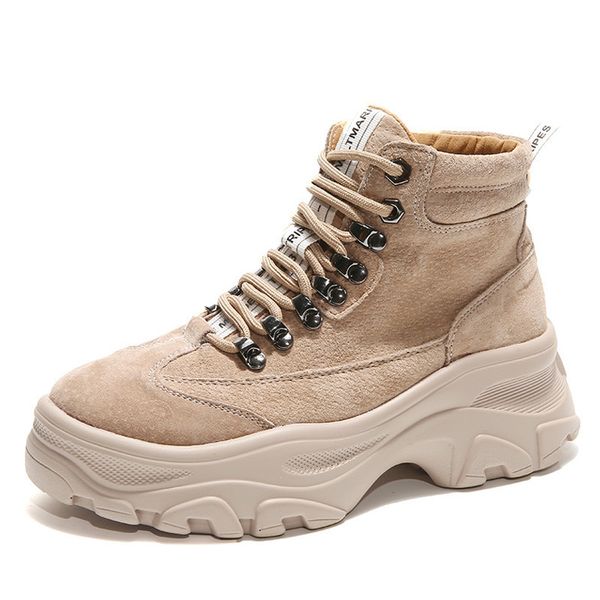 2019 platform ankle boots shoes woman cow suede equestrian winter thick sole lace-up women shoes waterproof martin boot, Black
2019 platform ankle boots shoes woman cow suede equestrian winter thick sole lace-up women shoes waterproof martin boot, Black