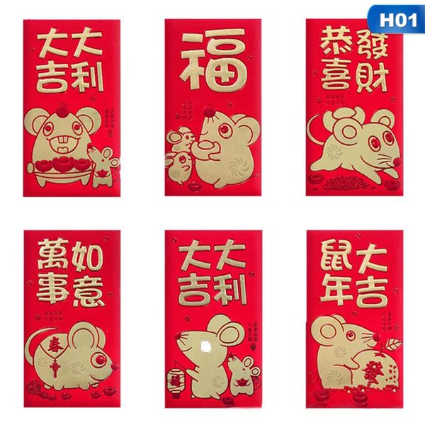 6pcs/set thick paper 3d words patterns cartoon rat red packet 2020 chinese new year red envelope
6pcs/set thick paper 3d words patterns cartoon rat red packet 2020 chinese new year red envelope