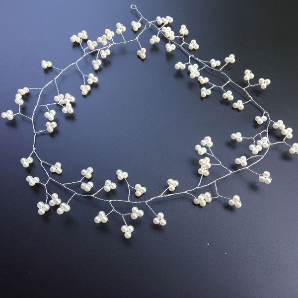 lengthen 60cm bride manual pearl hair band headwear wedding dress full dress accessories hair band, Silver
lengthen 60cm bride manual pearl hair band headwear wedding dress full dress accessories hair band, Silver