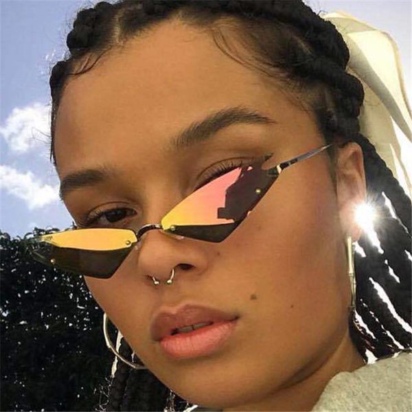metal frame cat eye sunglasses women retro brand designer rimless sun glasses vintage fashion shades men eyewear 2019, White;black
metal frame cat eye sunglasses women retro brand designer rimless sun glasses vintage fashion shades men eyewear 2019, White;black