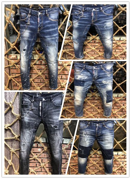2019, the new brand fashion european and american summer men's wear jeans are men's casual jeans a216, Blue
2019, the new brand fashion european and american summer men's wear jeans are men's casual jeans a216, Blue