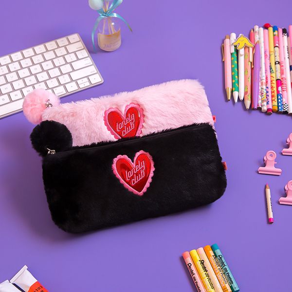 bentoy wool heart women makeup bag cute leather cosmetic case girls cartoon handbag zipper day clutches student pencil case
bentoy wool heart women makeup bag cute leather cosmetic case girls cartoon handbag zipper day clutches student pencil case
