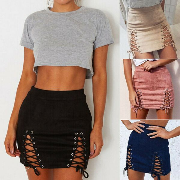 women's summer leather suede mini skirt high waist skirts party beach holiday pencil skirt, Black
women's summer leather suede mini skirt high waist skirts party beach holiday pencil skirt, Black