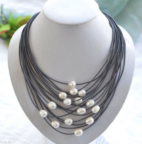 fashion genuine leather natural freshwater cultured pearl pendant necklace, Golden;silver
fashion genuine leather natural freshwater cultured pearl pendant necklace, Golden;silver