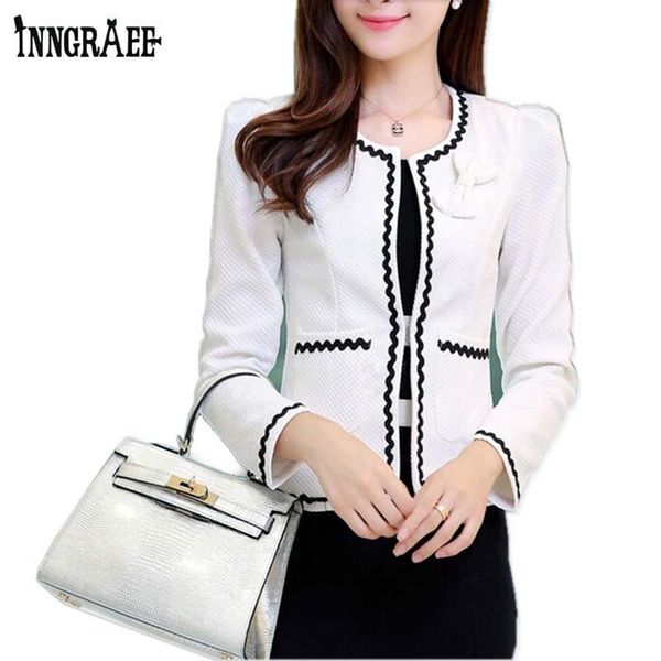 spring slim women's short design long-sleeve cardigan white blazer female jacket women air conditioned coat femin ns3445, White;black
spring slim women's short design long-sleeve cardigan white blazer female jacket women air conditioned coat femin ns3445, White;black