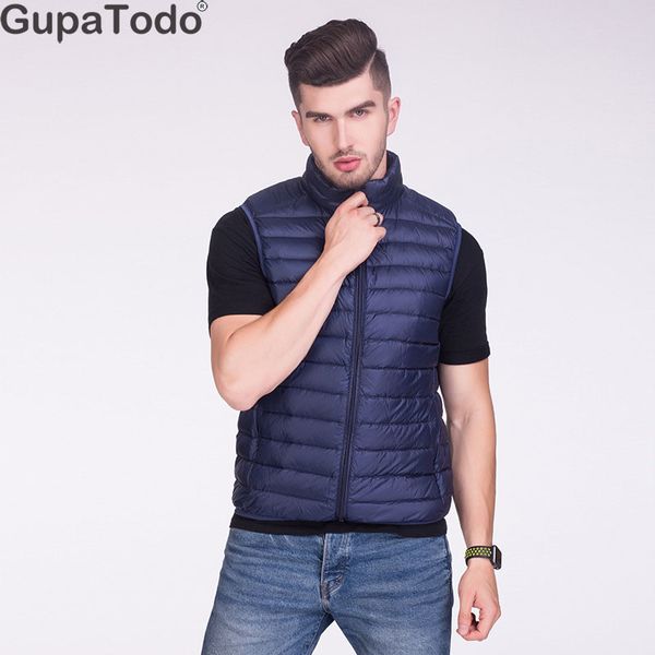 gupatodo 2019 new arrival white duck down vest for men winter autumn ultralight vest male slim vest windproof warm waistcoat sh190930, Black
gupatodo 2019 new arrival white duck down vest for men winter autumn ultralight vest male slim vest windproof warm waistcoat sh190930, Black