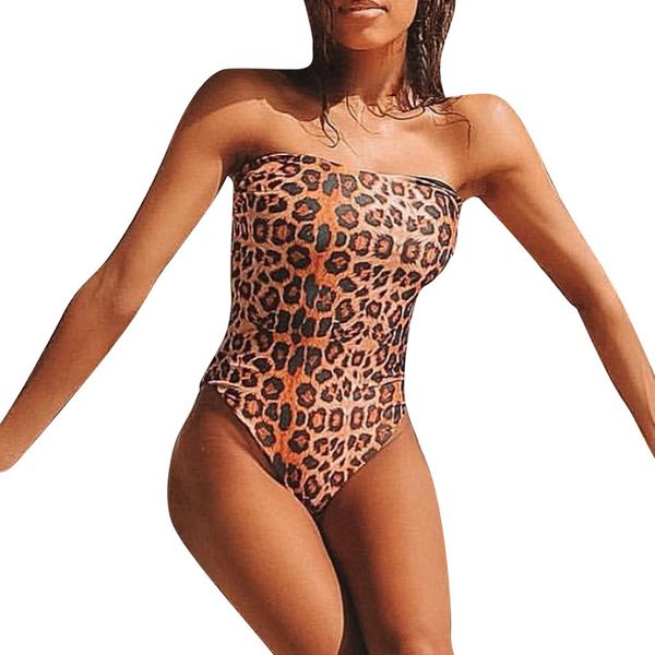 women sexys one-piece leopard print bikini bandeau swimwear beachwear leopard print double-sided swimsuit women 2019 a3041, White;black
women sexys one-piece leopard print bikini bandeau swimwear beachwear leopard print double-sided swimsuit women 2019 a3041, White;black