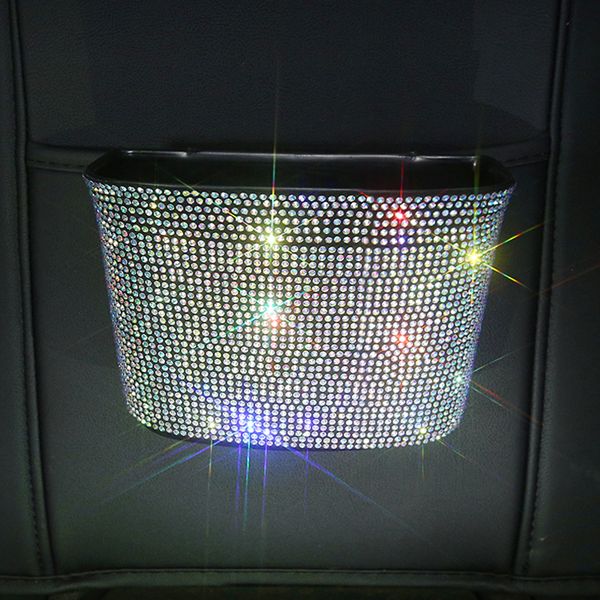 crystal rhinestone car storage bag box seat organizer box backseat holder multi-pockets women container stowing tidying
crystal rhinestone car storage bag box seat organizer box backseat holder multi-pockets women container stowing tidying