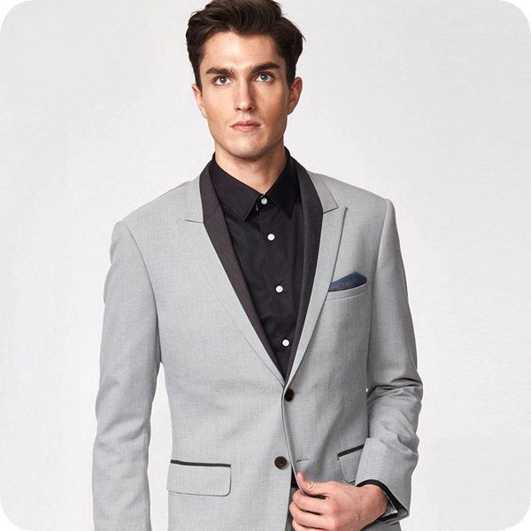 latest coat pant designs grey groom tuxedos men suits for wedding groomsmen blazer jacket 2piece custom costume homme ternos peaked lapel, Black;gray
latest coat pant designs grey groom tuxedos men suits for wedding groomsmen blazer jacket 2piece custom costume homme ternos peaked lapel, Black;gray