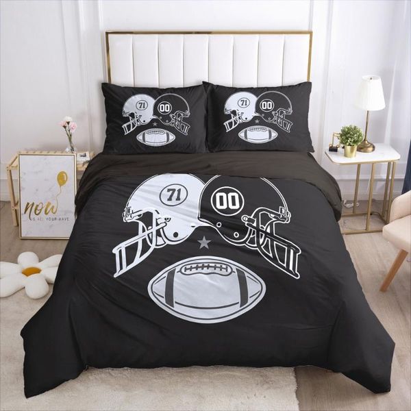 simple 3d bedding sets duvet quilt cover set comforter bed linens king full size football sport black style design
simple 3d bedding sets duvet quilt cover set comforter bed linens king full size football sport black style design