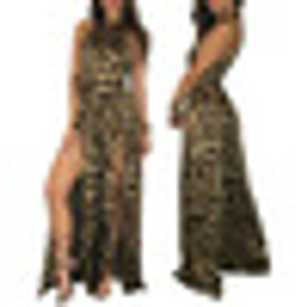 animal print jumpsuits rompers women spring leopard halter split clubwear, Black;white
animal print jumpsuits rompers women spring leopard halter split clubwear, Black;white