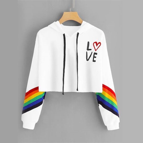 fashion female long sleeve hoodie pullover sweatshirt rainbow letter print women's sweatshirt ladies clothes felpe donna, Black
fashion female long sleeve hoodie pullover sweatshirt rainbow letter print women's sweatshirt ladies clothes felpe donna, Black