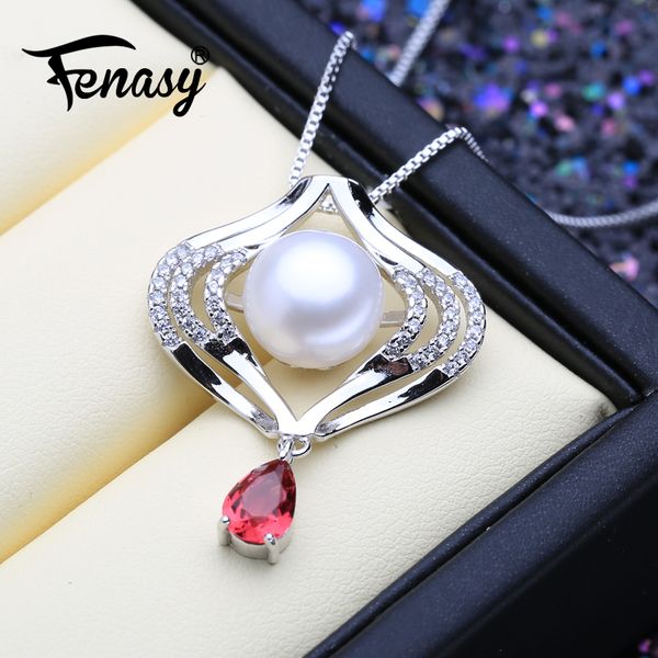 fenasy natural freshwater pearl pendant necklace for women romantic bohemian 925 sterling silver ruby pendant with pearl
fenasy natural freshwater pearl pendant necklace for women romantic bohemian 925 sterling silver ruby pendant with pearl