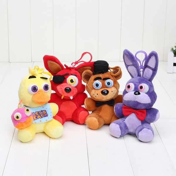4 chica бонни кошмар fredbear медведь foxy подвеска 4шт / серия 14см сумка кулон fnaf пять ночей в фредди брелка дети подарок y200703
4 chica бонни кошмар fredbear медведь foxy подвеска 4шт / серия 14см сумка кулон fnaf пять ночей в фредди брелка дети подарок y200703