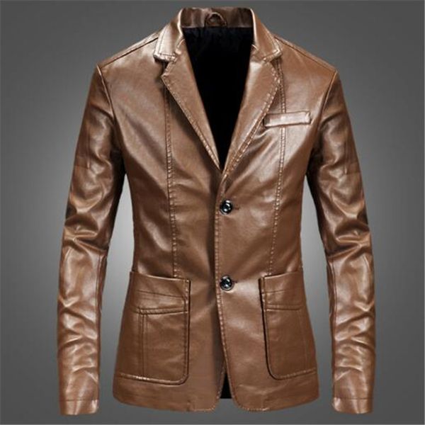 xiu luo 4xl men blaze slim fit leather jacket fashion black party/wedding/business blazer leather jacket 2019 male outwear
xiu luo 4xl men blaze slim fit leather jacket fashion black party/wedding/business blazer leather jacket 2019 male outwear