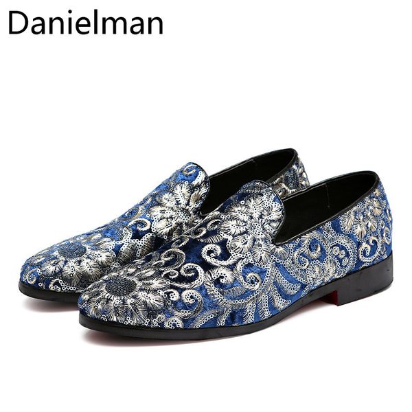 danielman casual shining shoes men autumn classic embroidery pattern comfortable dress flats shoes for men big size 38-48, Black
danielman casual shining shoes men autumn classic embroidery pattern comfortable dress flats shoes for men big size 38-48, Black