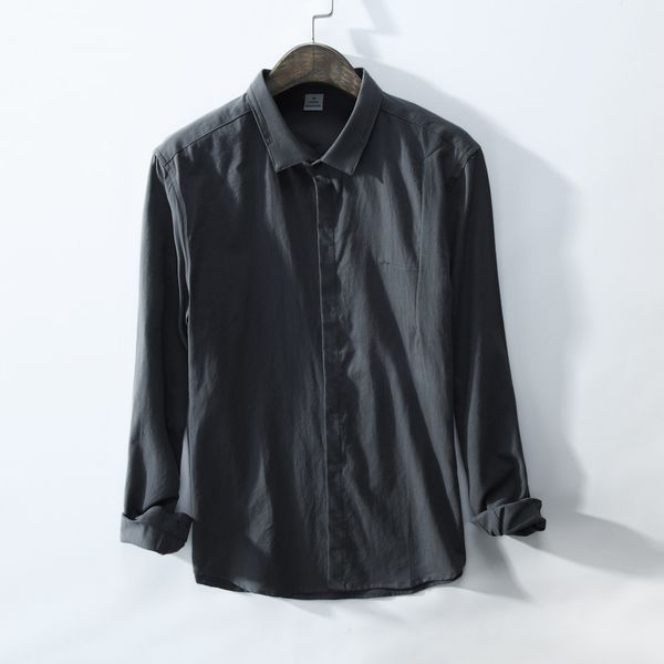 mens shirts long sleeve cotton mandarin collar casual shirt male dress shirts slim fit shirt men chemise homme, White;black
mens shirts long sleeve cotton mandarin collar casual shirt male dress shirts slim fit shirt men chemise homme, White;black