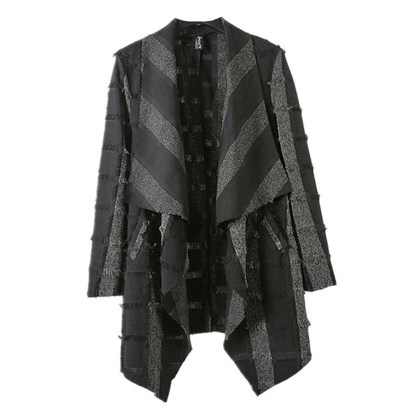 2019 autumn men's personality fur-trimmed coat fashion stripes cardigan dark designers do old long trench coat, Tan;black
2019 autumn men's personality fur-trimmed coat fashion stripes cardigan dark designers do old long trench coat, Tan;black