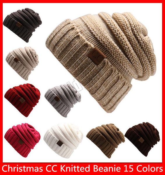 

Cc pure color wool cap cc knitted beanie fa hion girl chri tma winter warm hat back autumn ca ual beanie crochet hat 15 color