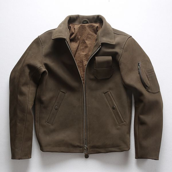 2020 men's thick cattle leather jacket outdoor off-road loose style casual leather coat men frosted camel motorcycle jacket male, Black
2020 men's thick cattle leather jacket outdoor off-road loose style casual leather coat men frosted camel motorcycle jacket male, Black