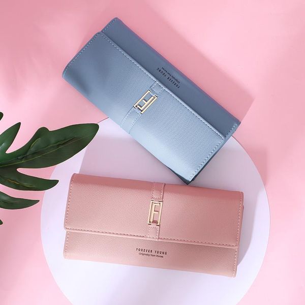 designer-credit card wallets ladies small leather blue purse long fund hand take package three fracture hasp young european for women, Red;black
designer-credit card wallets ladies small leather blue purse long fund hand take package three fracture hasp young european for women, Red;black