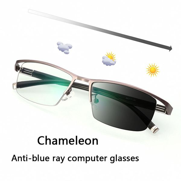 pchromic sunglasses cr-39 chameleon lens light blocking computer glasses men women blu ray eyeglasses anti uv400, White;black
pchromic sunglasses cr-39 chameleon lens light blocking computer glasses men women blu ray eyeglasses anti uv400, White;black
