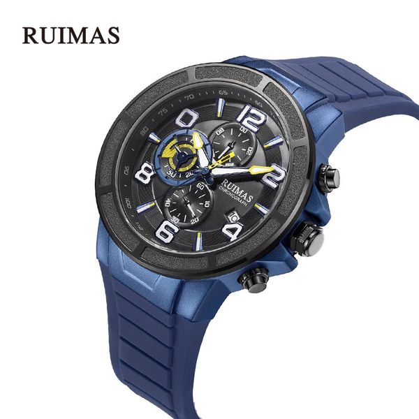ruimas men quartz watch blue business water resistant chronograph mens watches clock relogio masculino, Slivery;brown
ruimas men quartz watch blue business water resistant chronograph mens watches clock relogio masculino, Slivery;brown