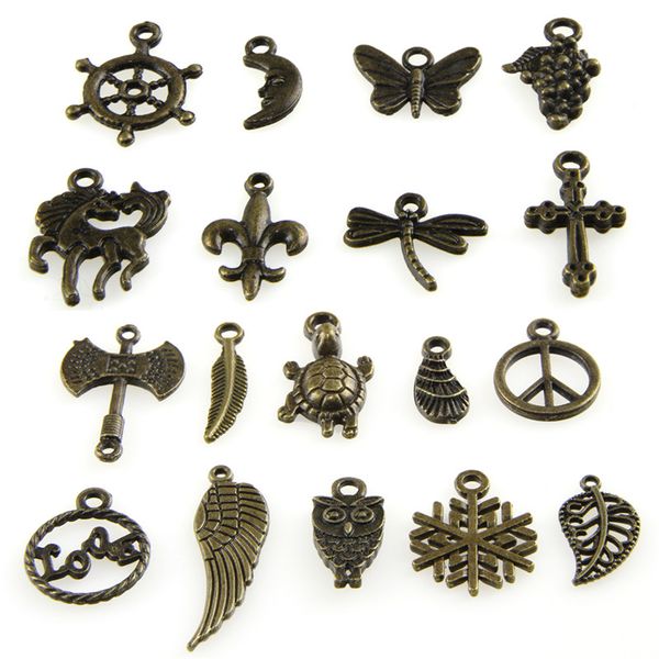 50pcs bulk lots bead jewelry making diy mix cute charm pendants bracelet necklace, Bronze;silver
50pcs bulk lots bead jewelry making diy mix cute charm pendants bracelet necklace, Bronze;silver