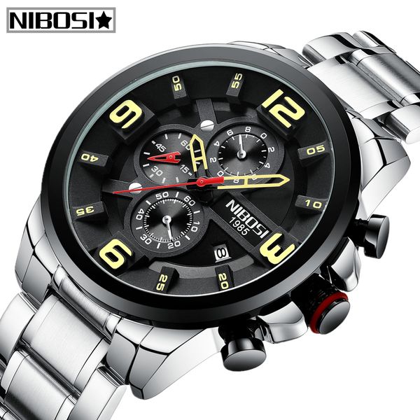 nibosi mens watches brand new relogio masculino fashion full steel waterproof sport quartz watch men luxury business men watch, Slivery;brown
nibosi mens watches brand new relogio masculino fashion full steel waterproof sport quartz watch men luxury business men watch, Slivery;brown