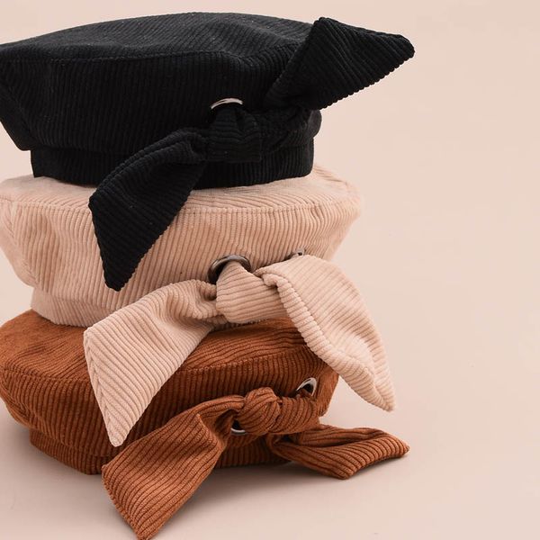 maxsiti u female autumn and winter solid color corduroy beret retro wild bow painter hat, Blue;gray
maxsiti u female autumn and winter solid color corduroy beret retro wild bow painter hat, Blue;gray