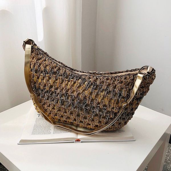2018 new women bag casual half circle straw handmade knitting crossbody summer beach messenger fashion small female shoulder bag
2018 new women bag casual half circle straw handmade knitting crossbody summer beach messenger fashion small female shoulder bag