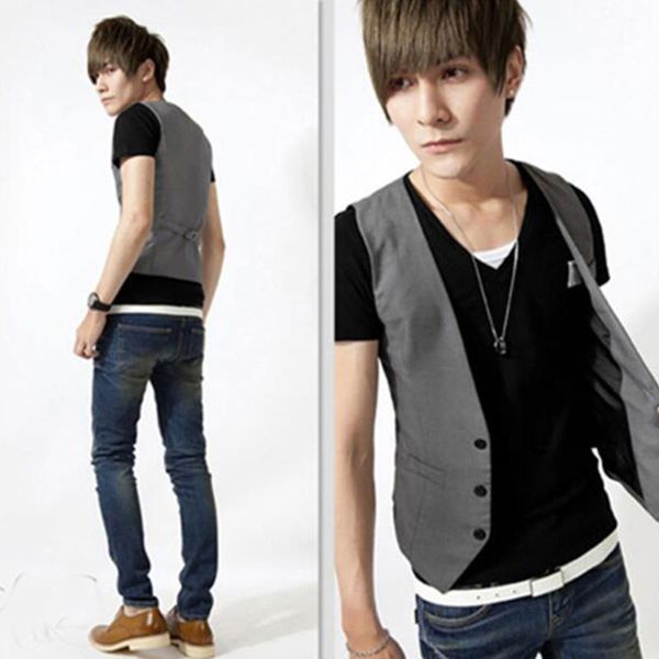 men slim fit vest mens suit vest male waistcoat homme casual sleeveless formal smart casual m-3xl, Black;white
men slim fit vest mens suit vest male waistcoat homme casual sleeveless formal smart casual m-3xl, Black;white