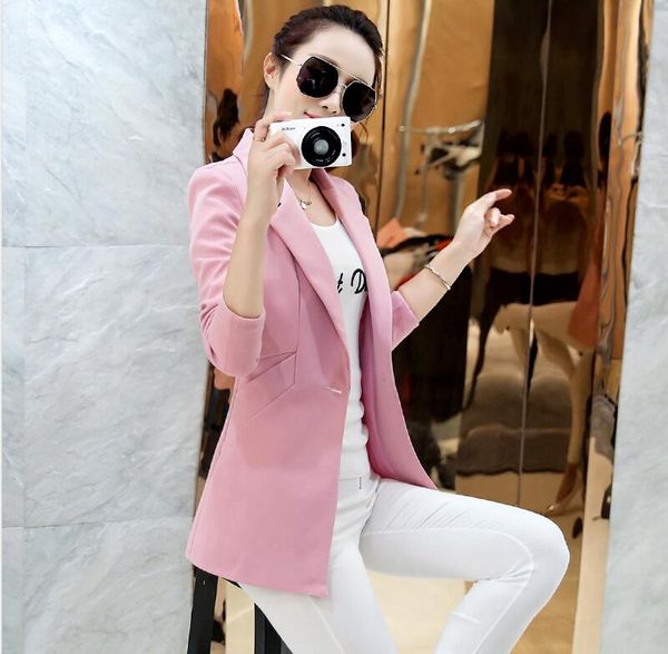 fashion ladies blazers 2019 new suit women blazer slim single button suit female outerwear, White;black
fashion ladies blazers 2019 new suit women blazer slim single button suit female outerwear, White;black